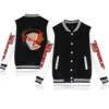 2023 Anime Mashle Print Baseball Uniform Fleece Coat Long Sleeve Jacket Sweatshirt 1 - Mashle Merch