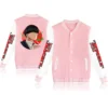 2023 Anime Mashle Print Baseball Uniform Fleece Coat Long Sleeve Jacket Sweatshirt 2 - Mashle Merch