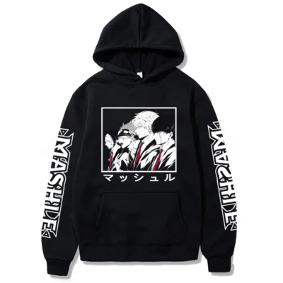 Anime Mashle Hoodie Men Women Casual Loose Print Pullover Harajuku Magic and Muscles Streetwear Unisex Hip - Mashle Merch