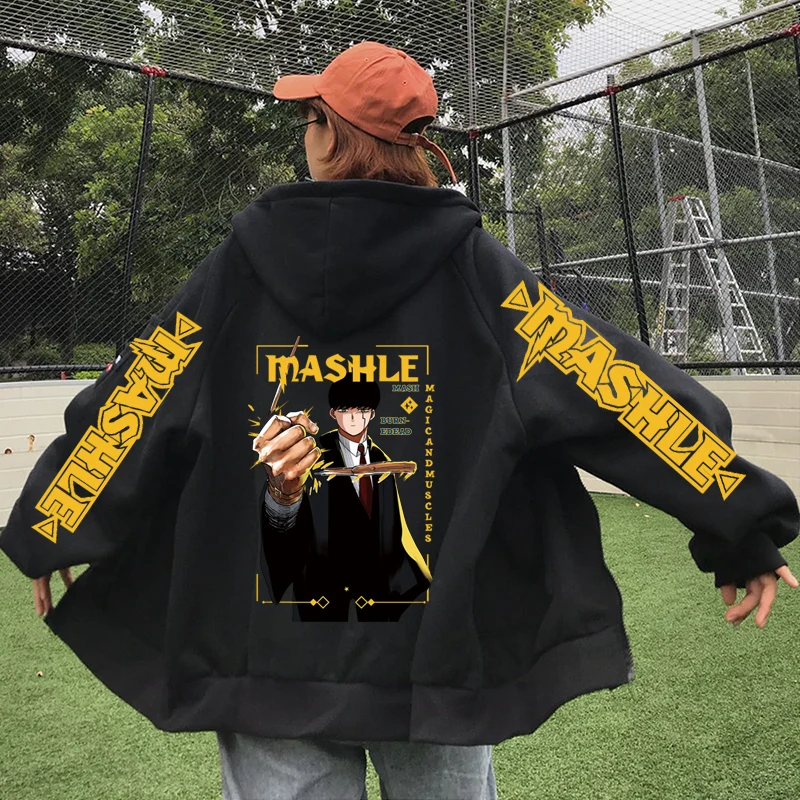 Mashle: Magic and Muscles Print Zipper Hoodie