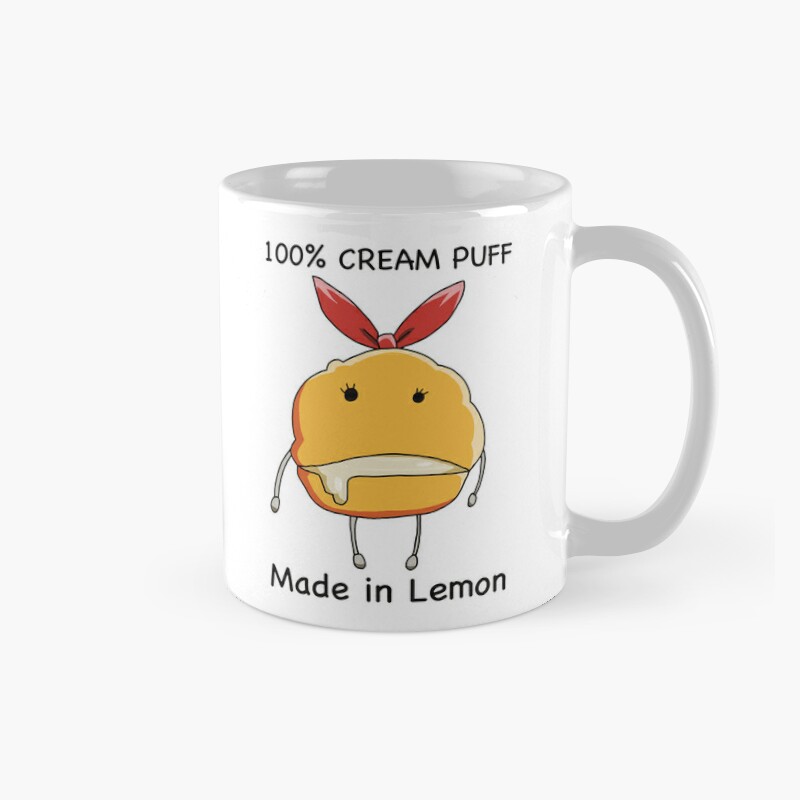 Mashle Anime Lemon Irvine Cream Puff Plush Mug